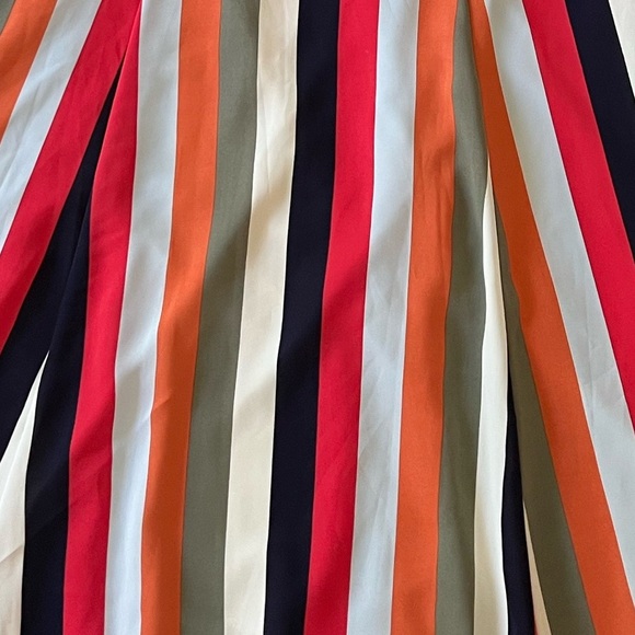 Lulus Below-the-knee striped dress with spaghetti straps and a tie back S NWOT - Picture 5 of 9